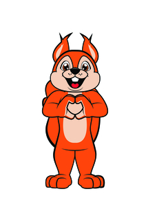 Grafik von Maskottchen.